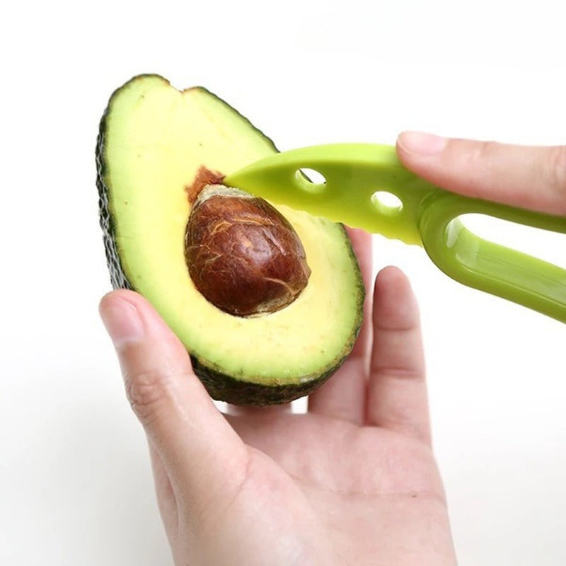 3 in 1 Avocado Slicer Shea Corer Butter Fruit Peeler