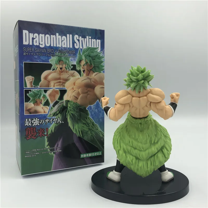 Anime Dragon Ball Z Broly Super Saiyan Figure Broli Green Hair