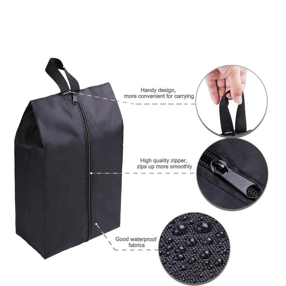 Portable Nylon Travel Shoe Bags with Zipper Closure for Women