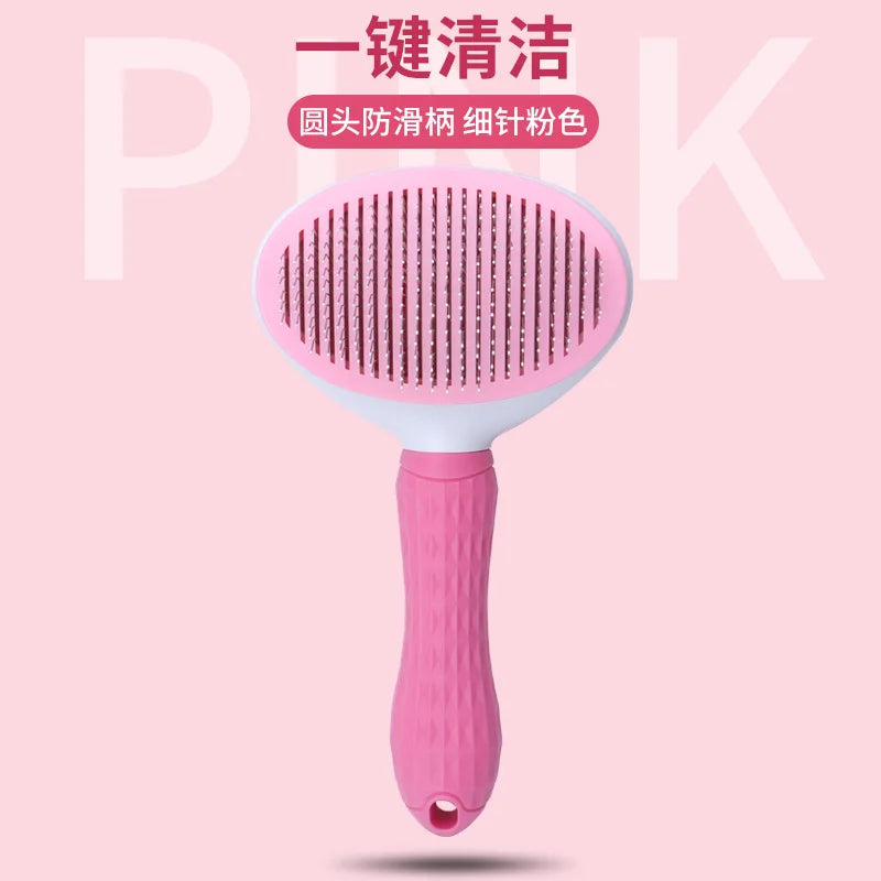 Self-cleaning Pet Hair Remove Comb Cat Slicker Brush Pet Hair Removal Comb