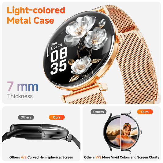 2025  Smart Watch, 1.43 Hd Screen, Ip68 Waterproof Sports Fitness Watch