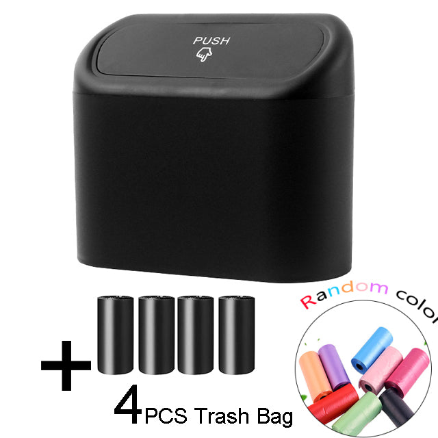 Portable Hanging Mini Car Trash Can, Wastebasket Trash Can
