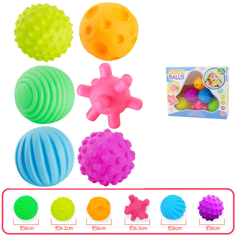 6Pcs Textured Multi Ball Set Develop Tactile Senses Toy