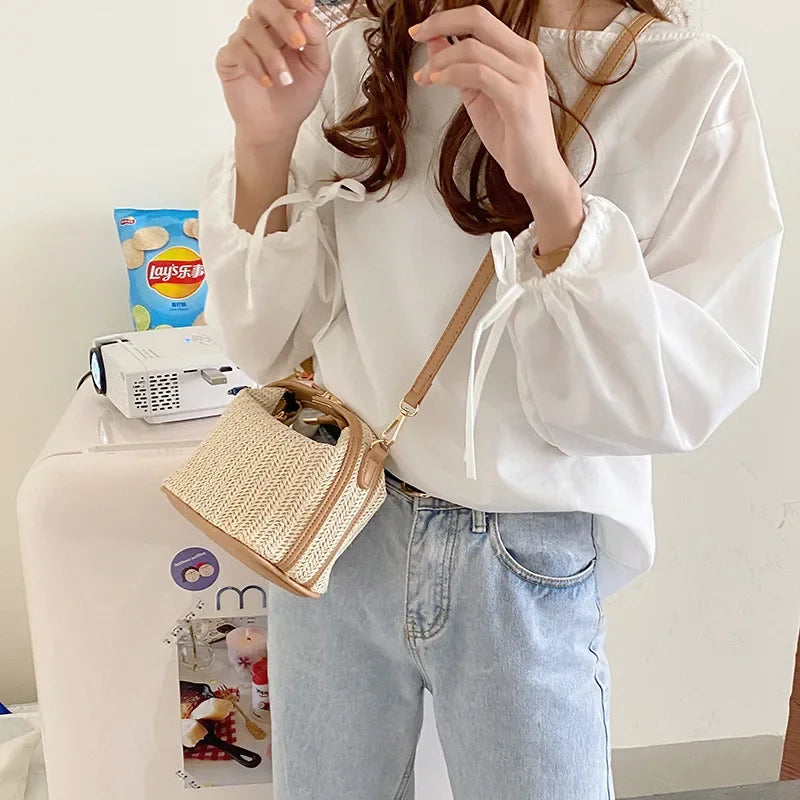Summer Small Straw Handbag Trendy Shoulder Bag