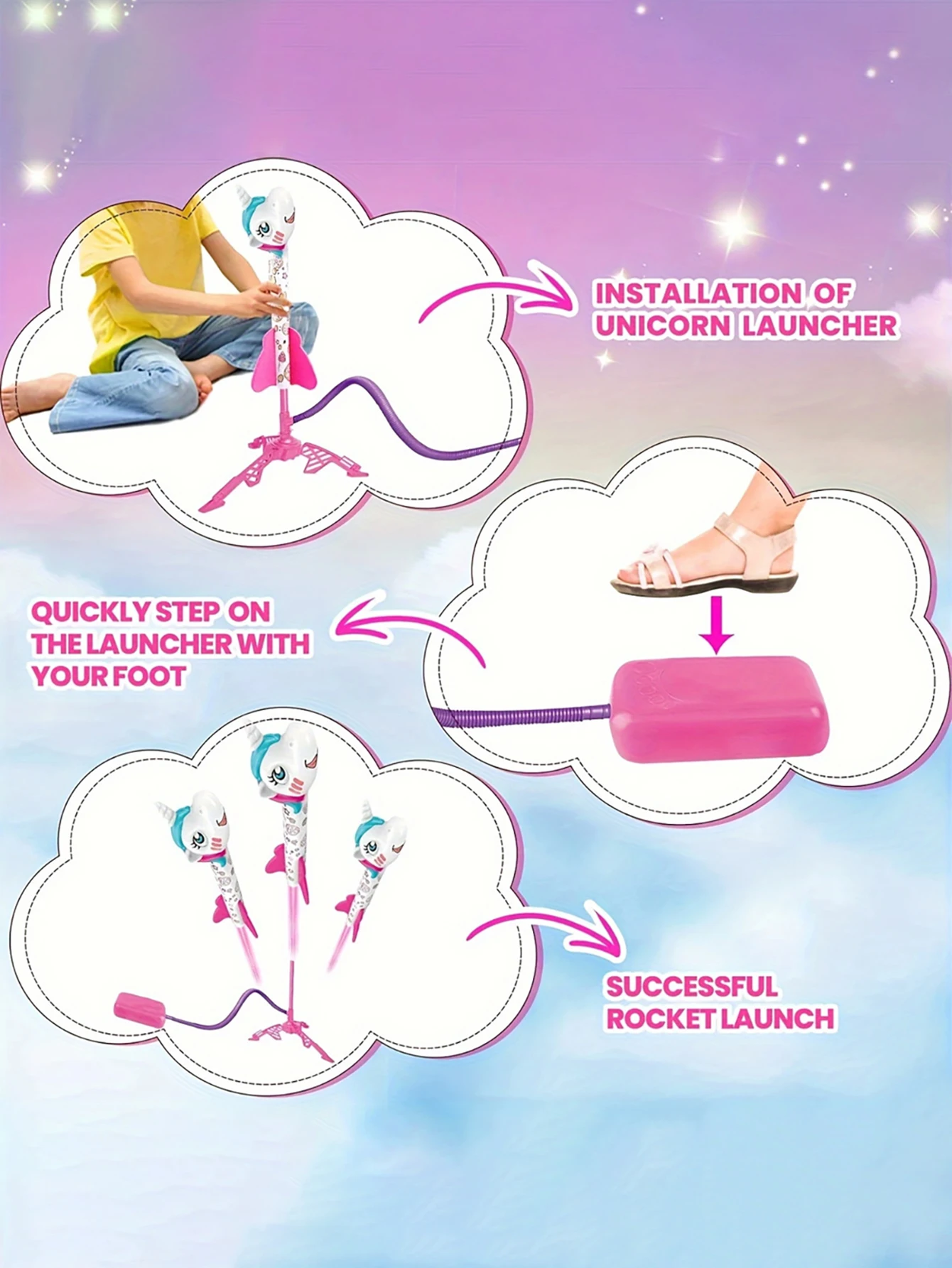 Unicorn Flying Dinosaur Rocket Launcher