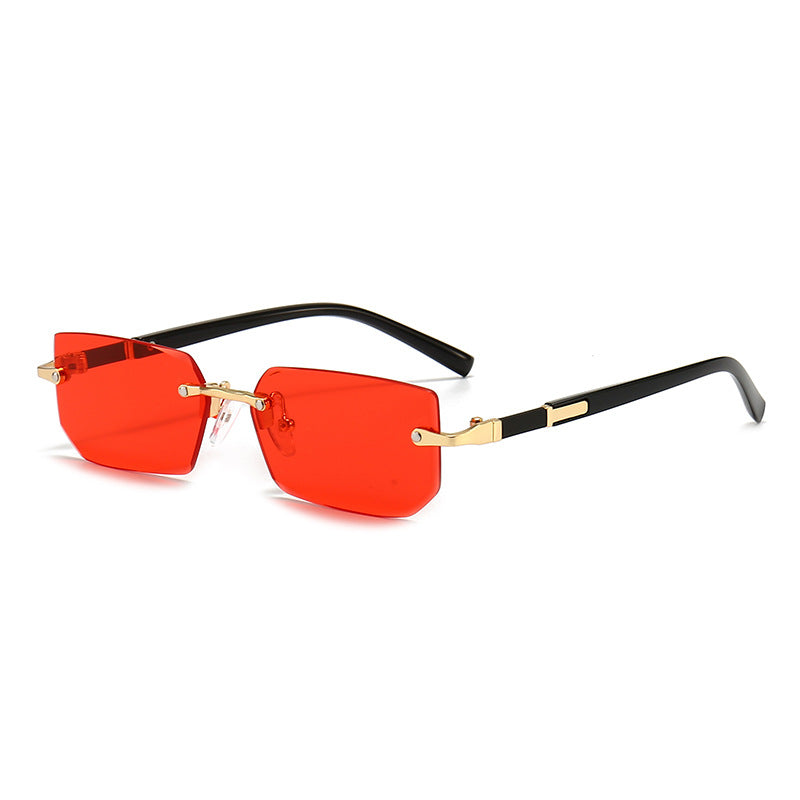 Fashion Rimless Sunglasses Men Women