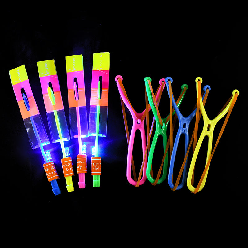 5pcs LED Light Arrow Rocket Helicopter Flying Toys