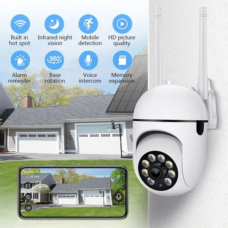 1080P HD PTZ 2.4G WIFI IP Camera Audio CCTV Surveillance Cam Outdoor