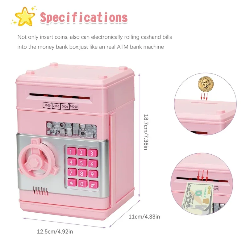 Automatic Piggy Bank with Password Lock and Counter