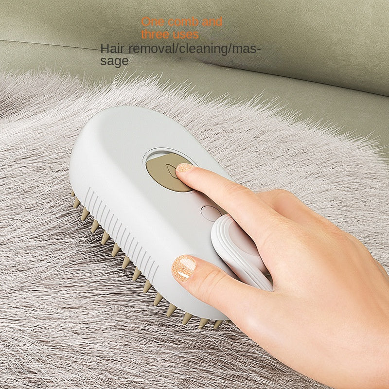 Cat Steam Brush Steamy Dog Brush 3 in 1 Electric Spray Cat Hair Brushes