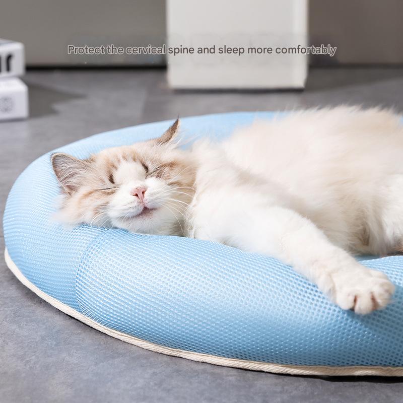 Summer Cooling Pet Bed Breathable Sleeping Mat Soft Cat Bed