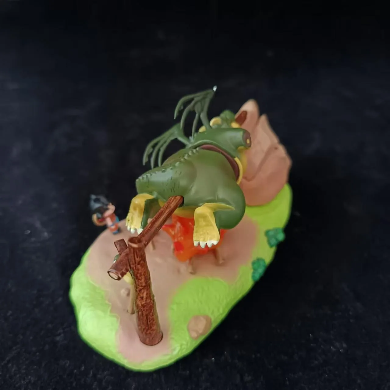 Anime Dragon Ball Figure Son Goku Yajirobe Barbecue Cymbal Figurine