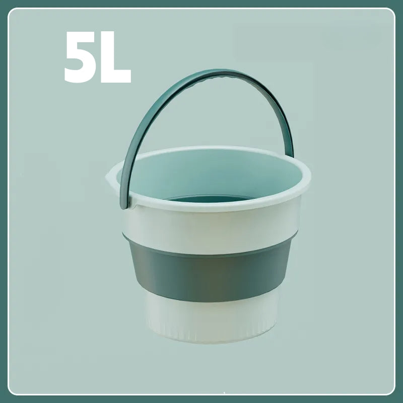 5/10L Folding Portable Bucket with Cover Car Wash