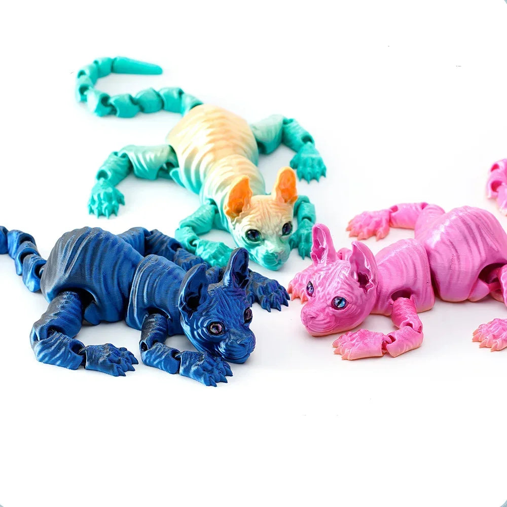 3D Printed Sphynx Cat Animals Decor