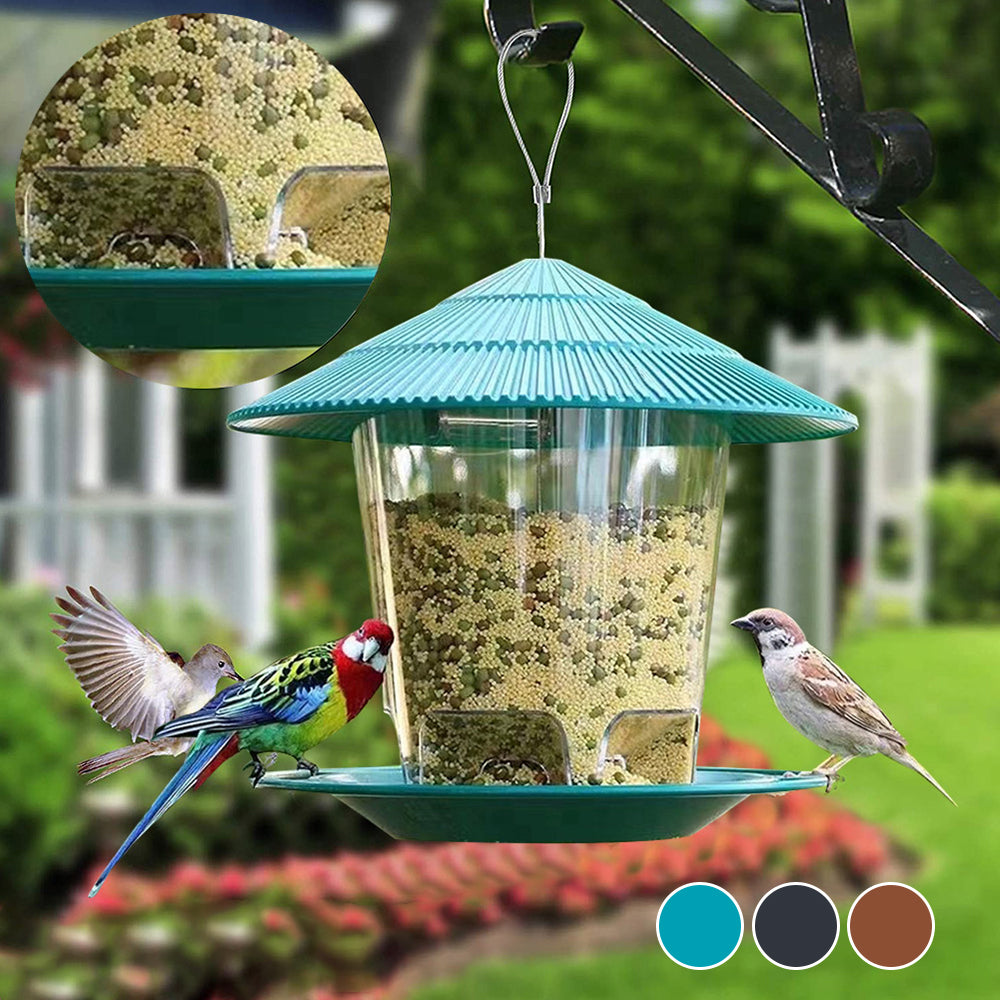 Window Wild Bird Feeder House Transparent