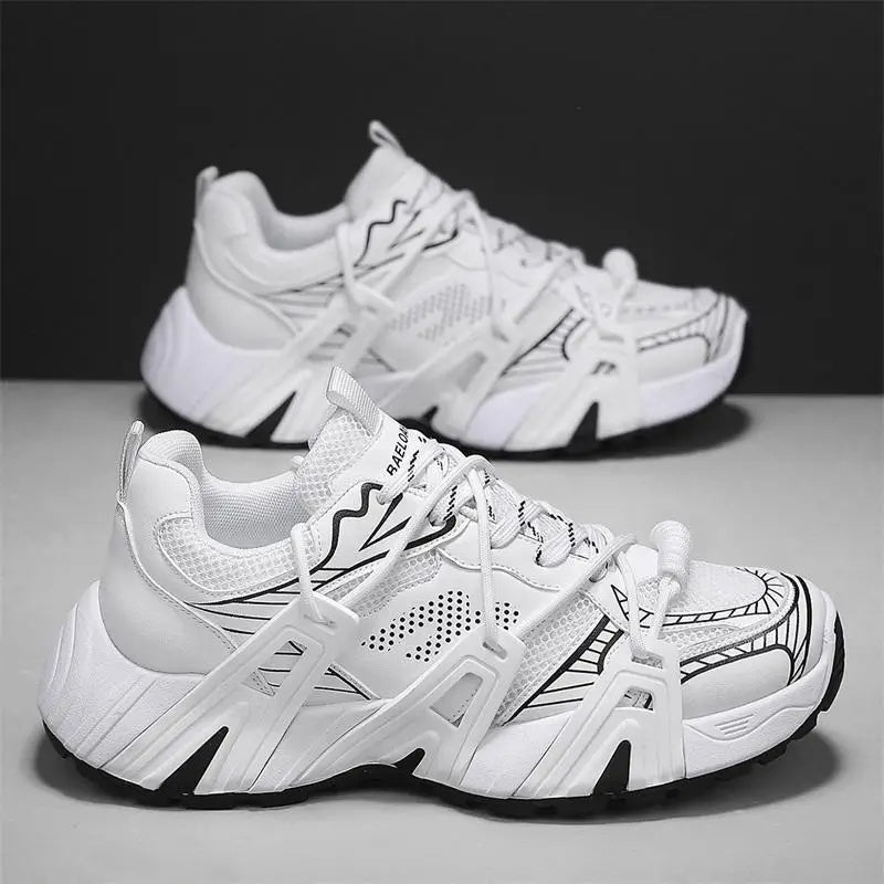 Trendy Casual Sport Shoes Increase Height Men's Student Breathable
