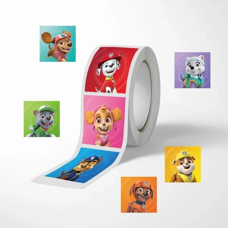 500PCS Paw Patrol Sticker Chase Cartoon Children Label Stickers Cute Toy