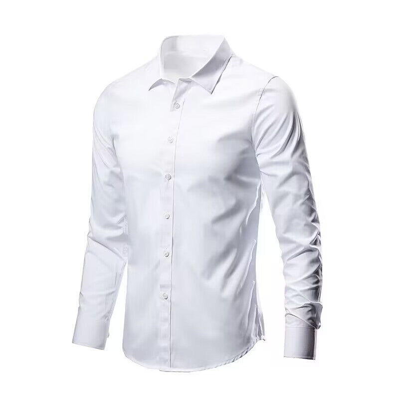 Men's Elastic Spring And Autumn New long Sleeve Shirt