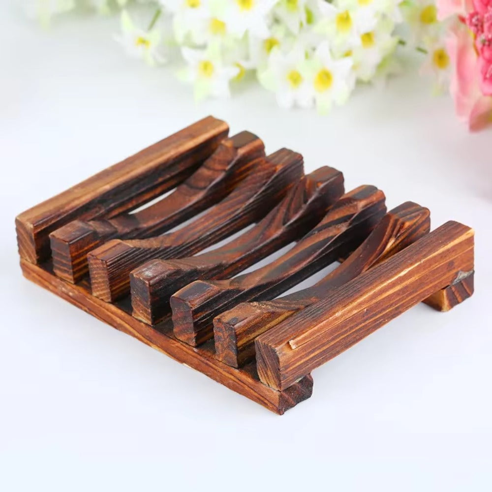 Soap Box Natural Bamboo Dishes Bath Soap Holder