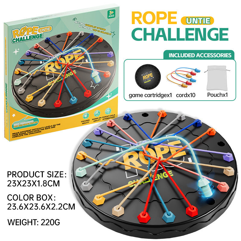 Kid Rope Knots Puzzle Social Board