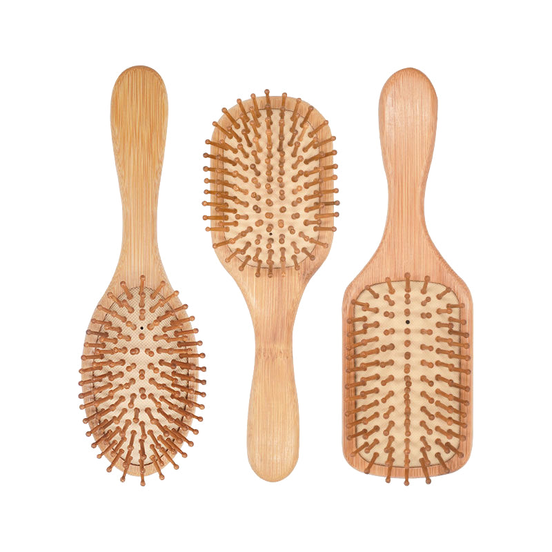 Wood Comb Professional Healthy Paddle Cushion
