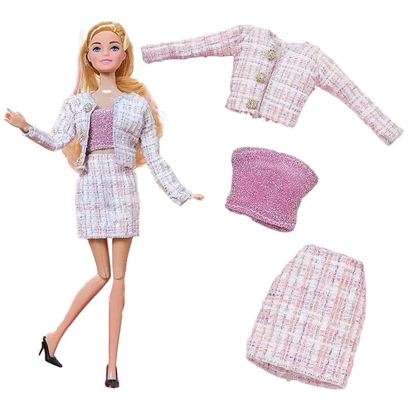 1 Set Fashion Clothes For Barbie Doll