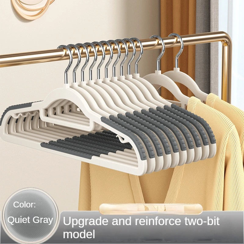 10PCS Anti Slip Hanger Household Clothes Hanger