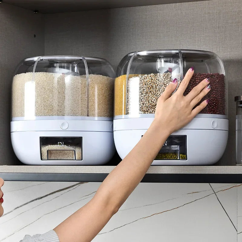 360 Degree Rotating Rice Dispenser Sealed