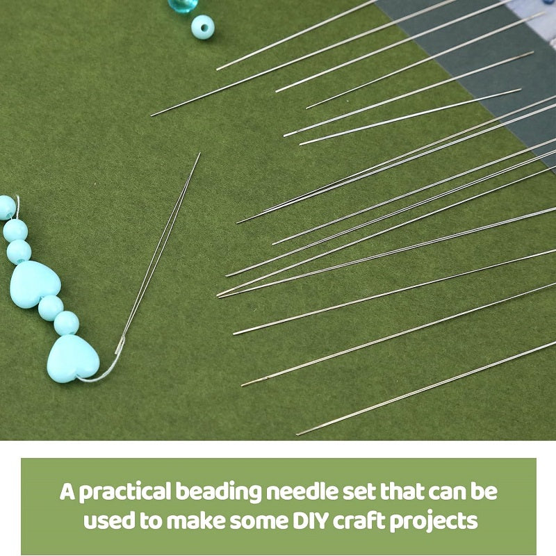 24Pcs Beading Needles Kit With Storage Box Bracelet Necklace Jewelry Making Tools DIY Handmade Craft Accessories Set