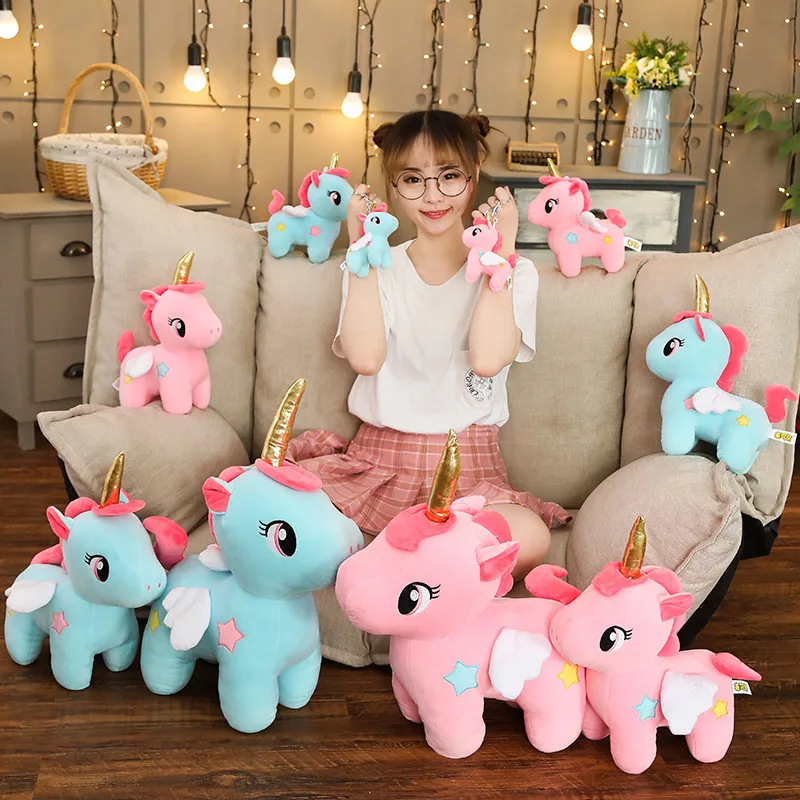25CM Kawaii Standing Unicorn Plush Toys