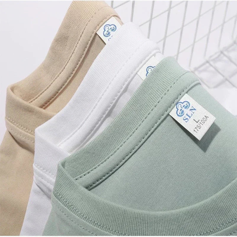 New Gym Fitness T-shirt Loose Oversized Cotton Men Short Sleeves