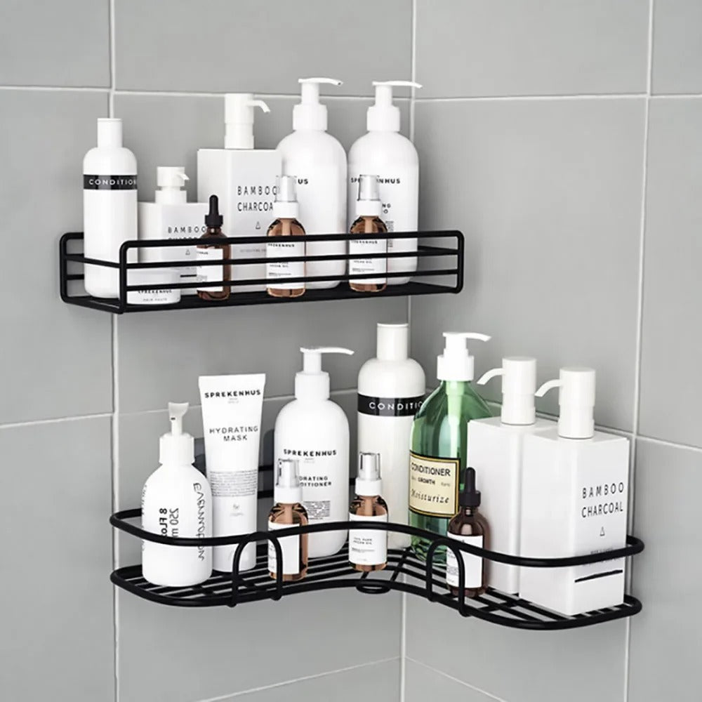 Toilet Storage Rack Bathroom Shelf No-Drill Corner Shelf