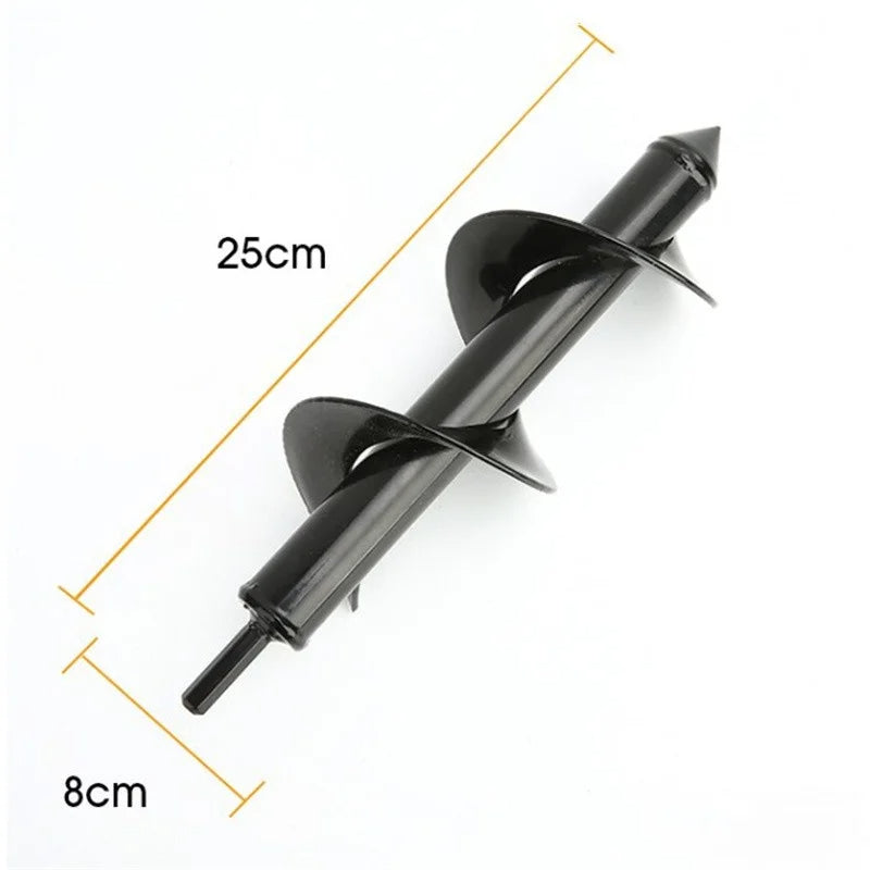 Planter Auger Spiral Drill Bit Flower Planter Earth Planting Hole Cutter