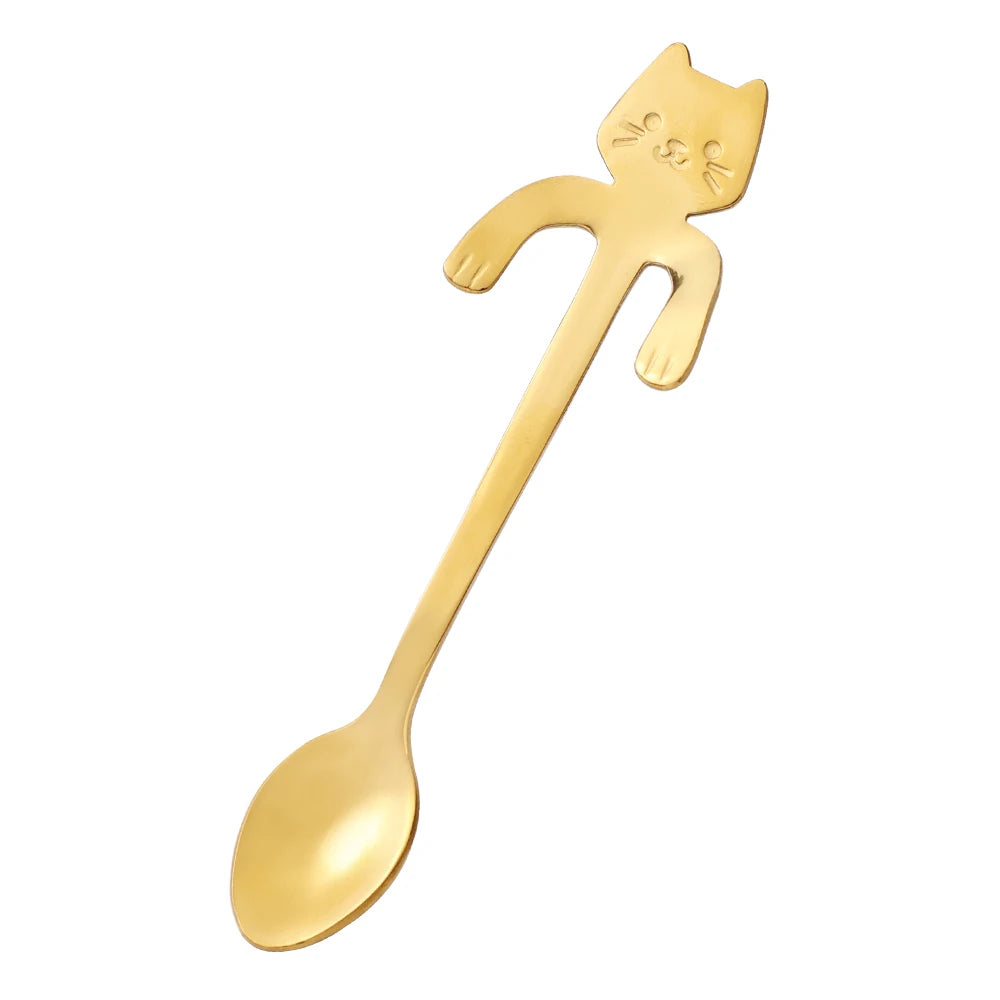 Stainless Steel Coffee Spoon Cat Shape
