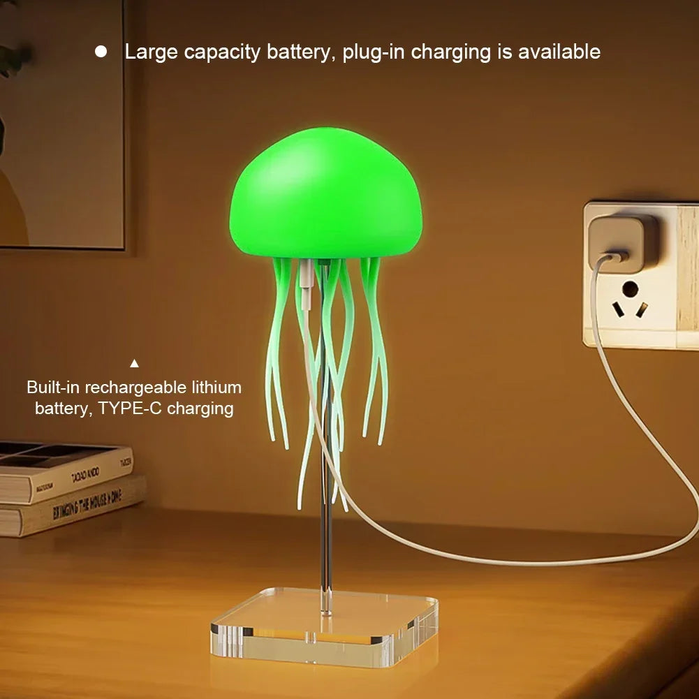 Cartoon Dancing Jellyfish Night Light RGB