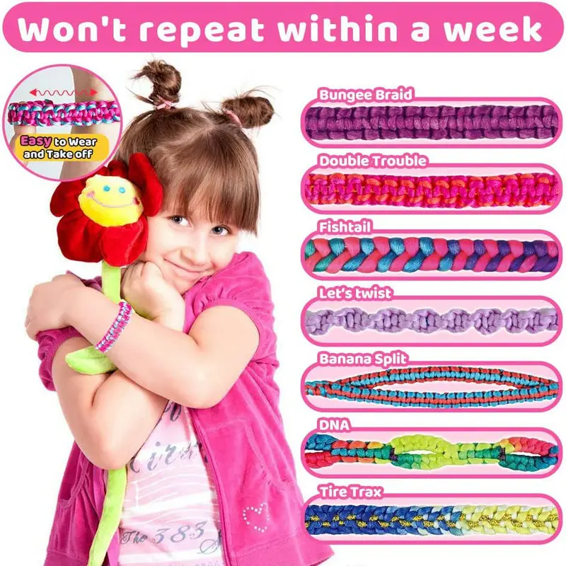 Friendship Bracelet Making Kit for Girls DIY Craft Kits Toys
