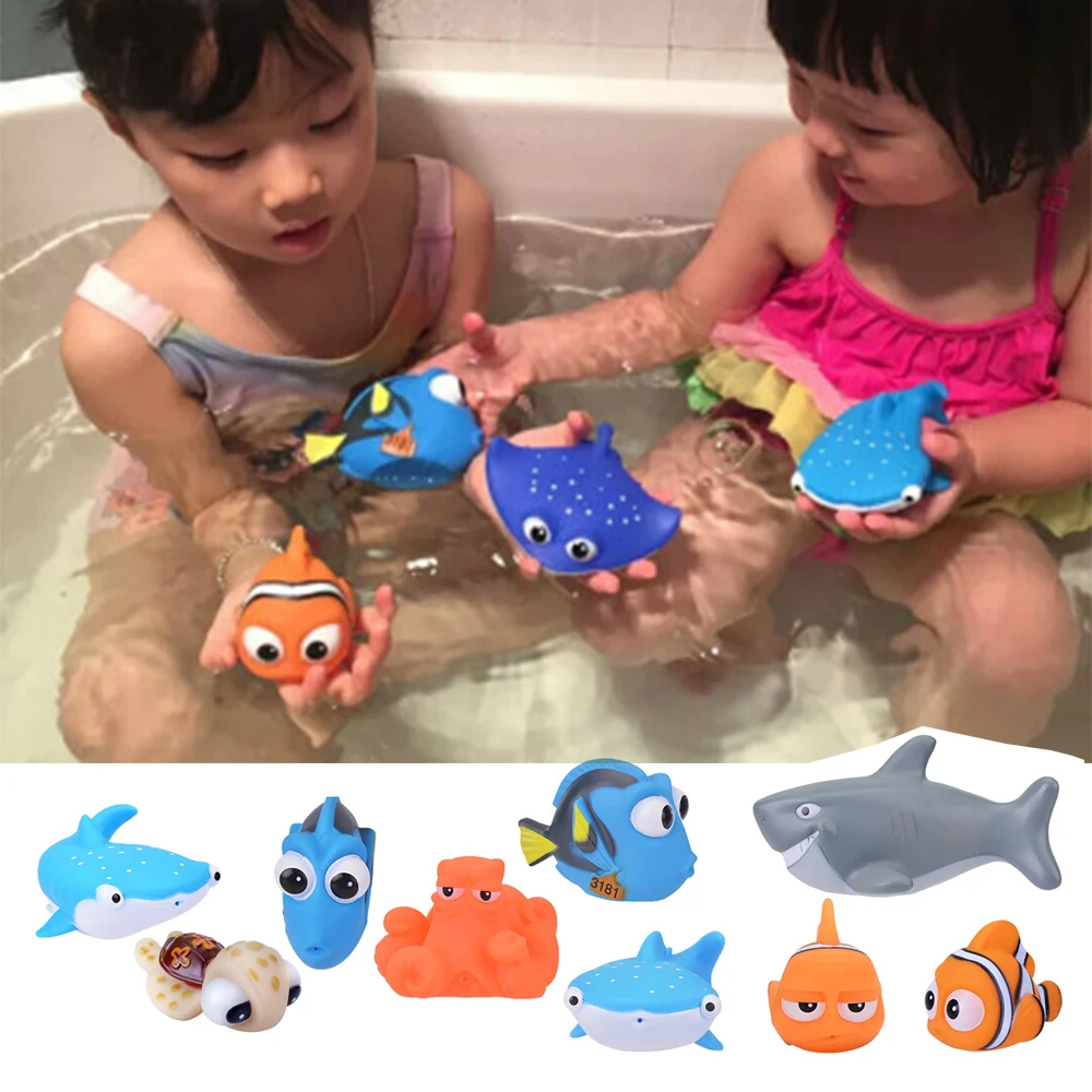 HOT Lovely Baby Bath Toys Water Spraying Squeeze Sounding Dabbling Toys