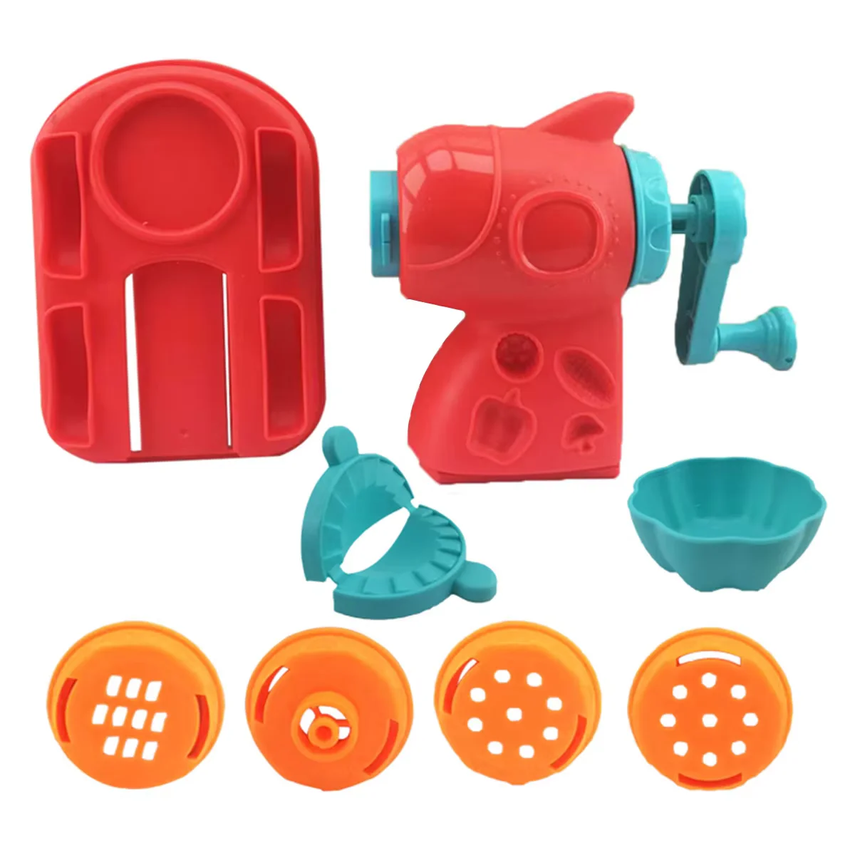 3D Color Clay Toy Kids Pretend Play Ice Cream Maker Burger