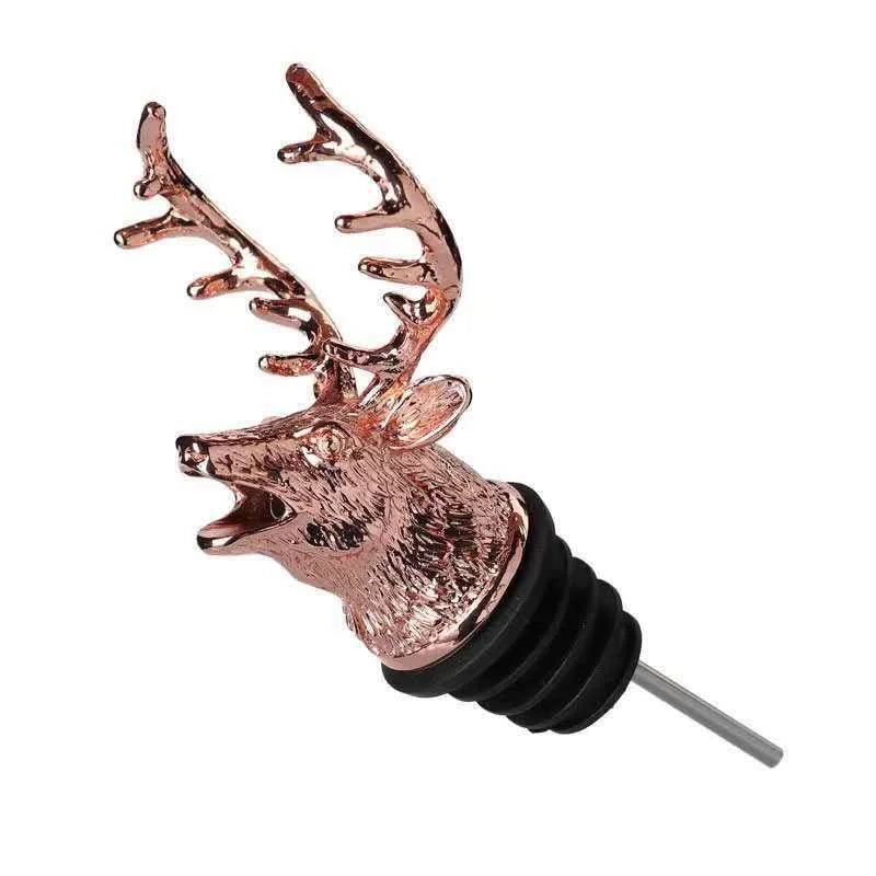Zinc Alloy Deer Head Wine Pourer