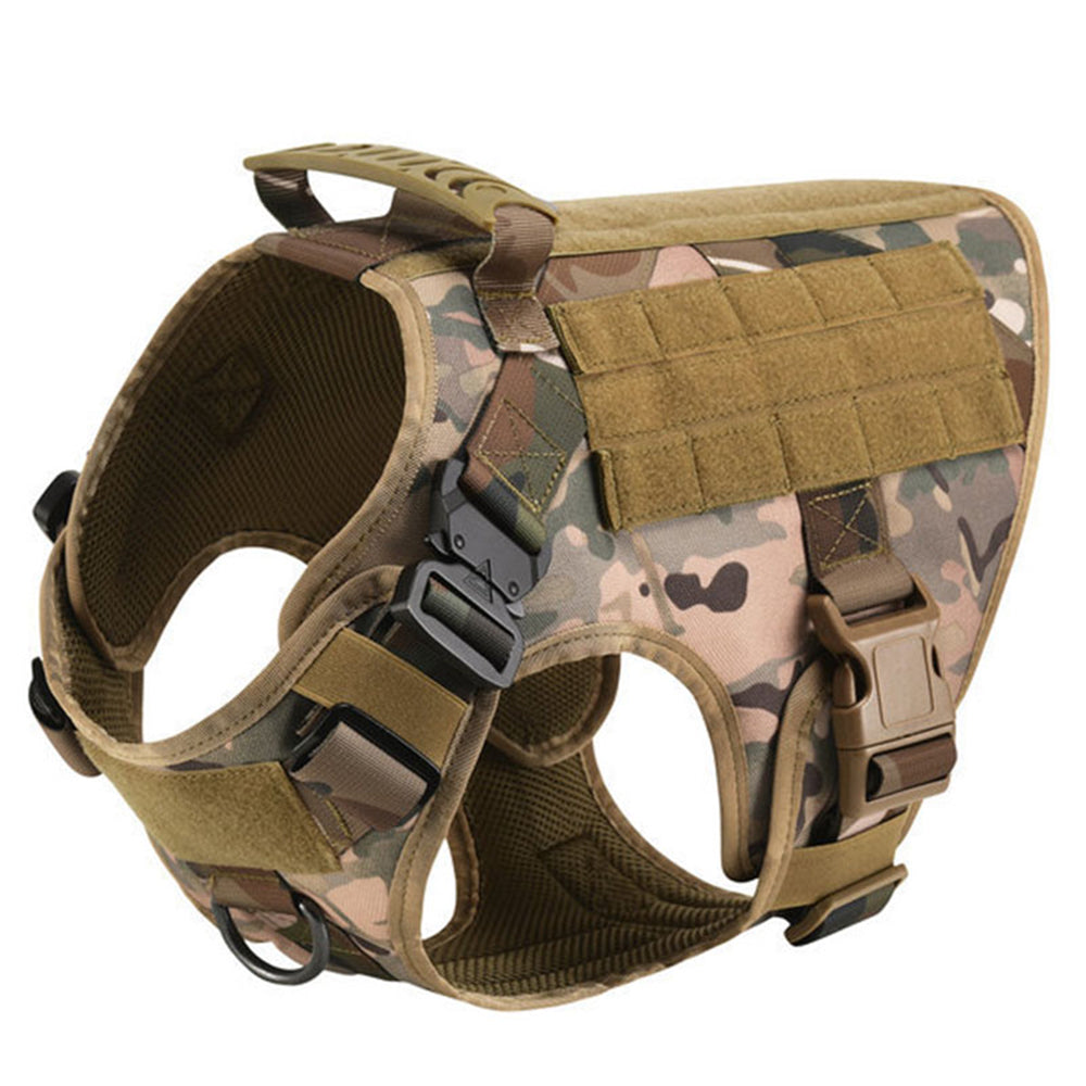 Military Large Dog Harness Training Pet Vest for French Bulldog German