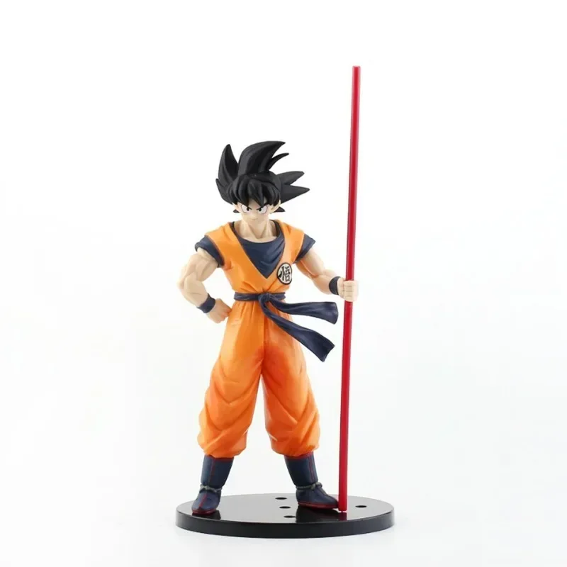 23cm Dragon Ball Z Son Goku Anime Figure Battle Damage Shockwave