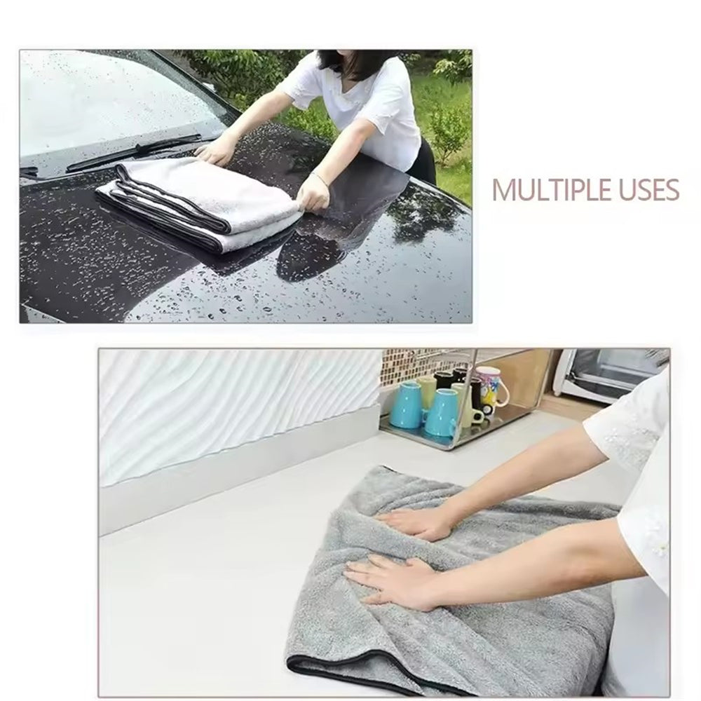 Microfiber Towel Car Wash Cloth Auto Cleaning Door Window Care