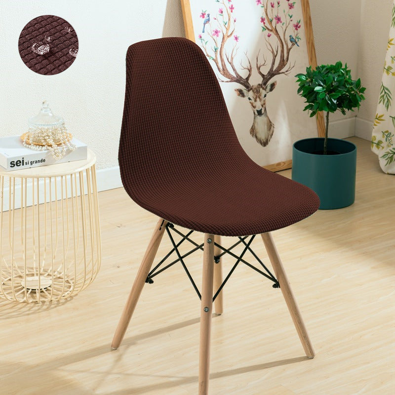 Waterproof Shell Chair Cover Short Back Scandinavian Chair Covers