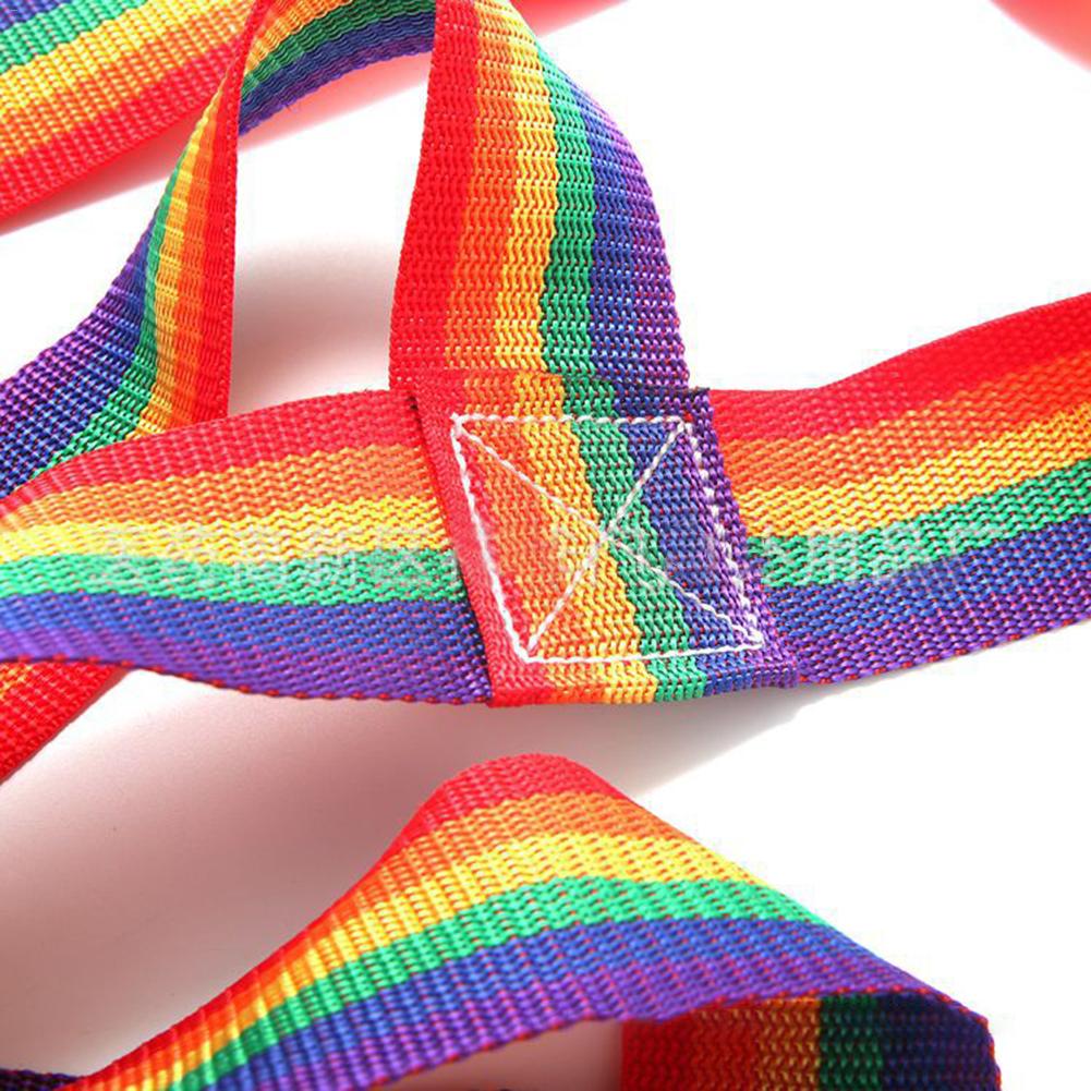 Outdoor Children Climbing Net Rainbow Ribbon Net