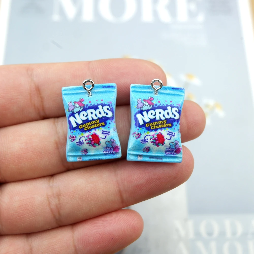 Resin Snacks Charms for Jewelry Making Diy Earring Bracelet Pendant Accessories