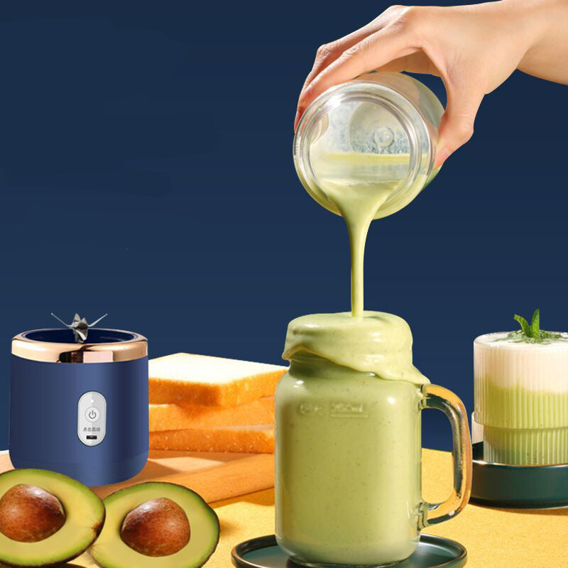 Blue Portable Electric Small Juice Extractor