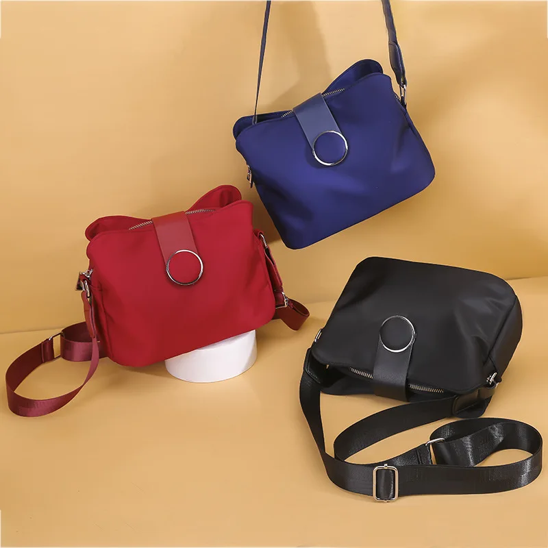 Vintage Nylon Waterproof Shoulder Bag Women