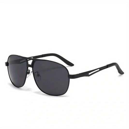 Fashion Gradient Sunglasses for Men Big Frame Pilot Sun Glasses