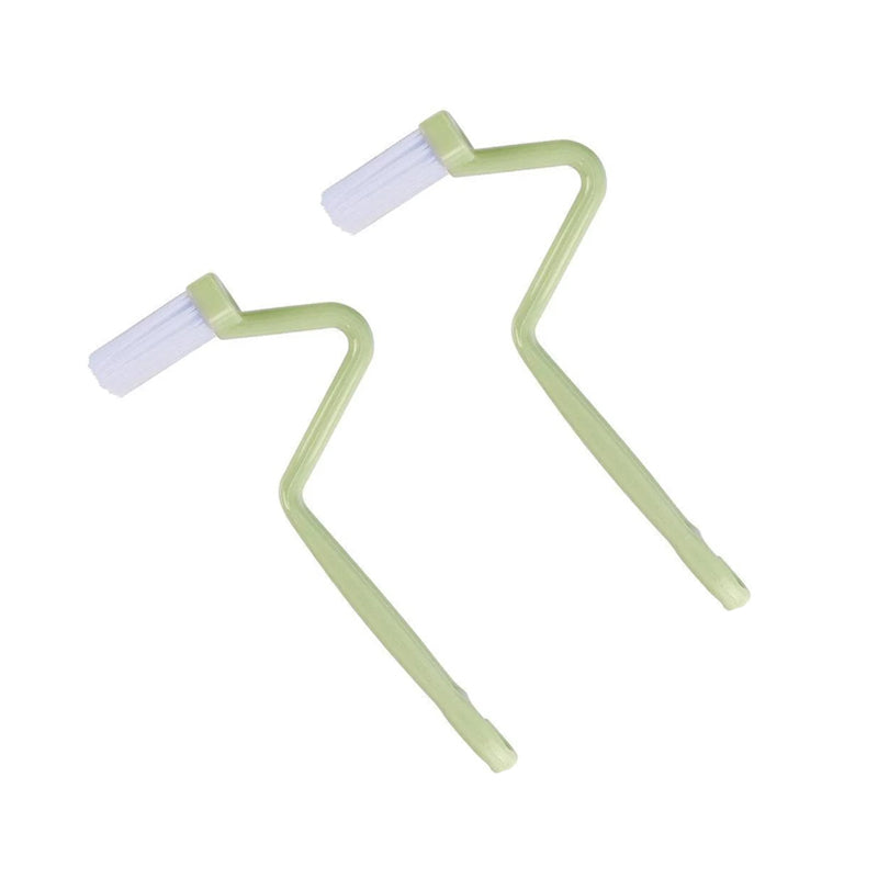 2Pcs Curved Toilet Brush Long Handle Toilet Cleaning Brushes