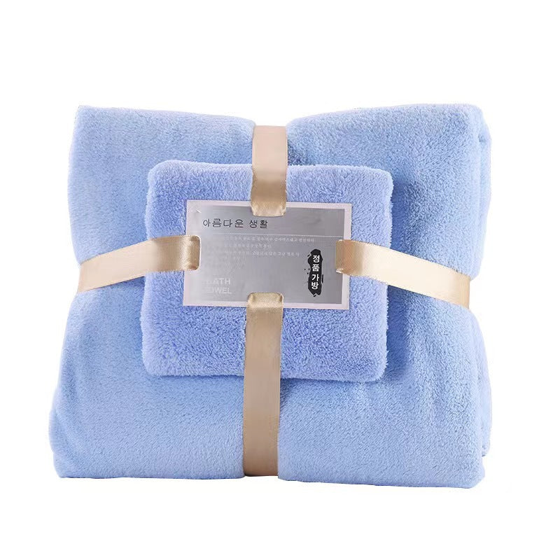 2PC Bath Towels Set Super Soft Highly Absorbent